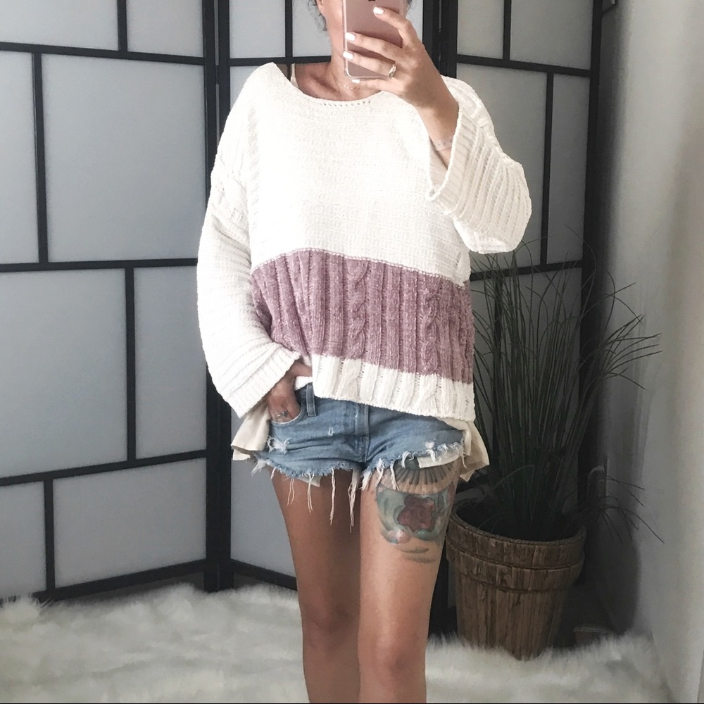 LAST 1️⃣ Chenille Block Stripe Pullover Sweater - Picture 3 of 5